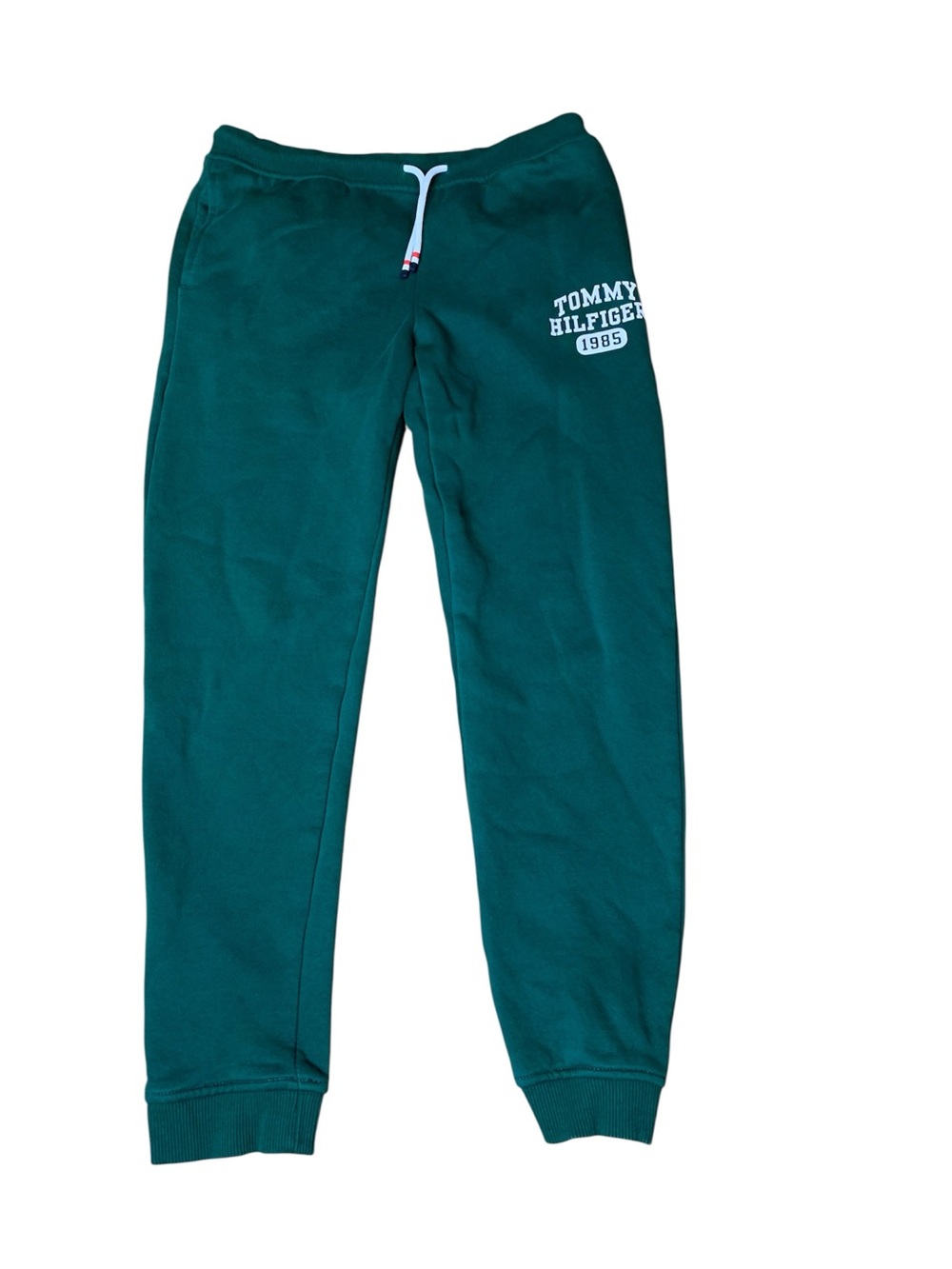 Tommy Hilfiger Forest Green Fleece Jogger Sweatpants Boys Large 12-14